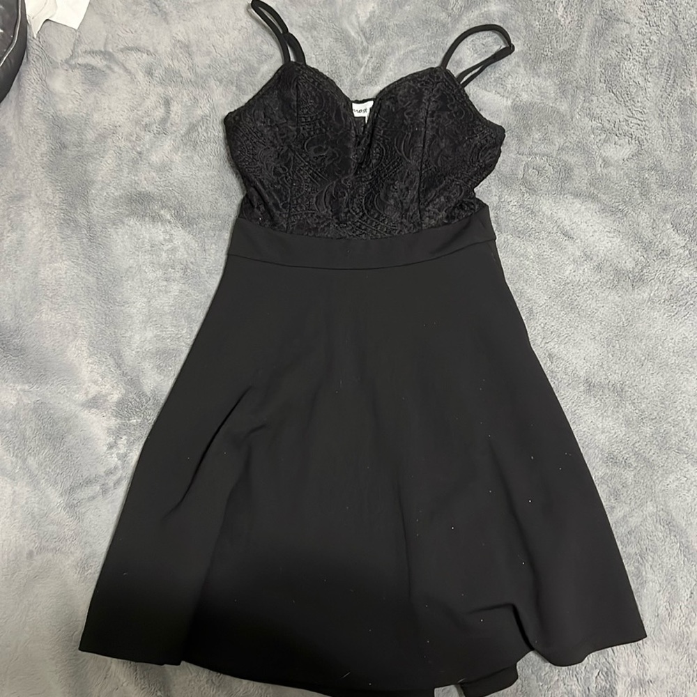 Macys Black Mini Dress